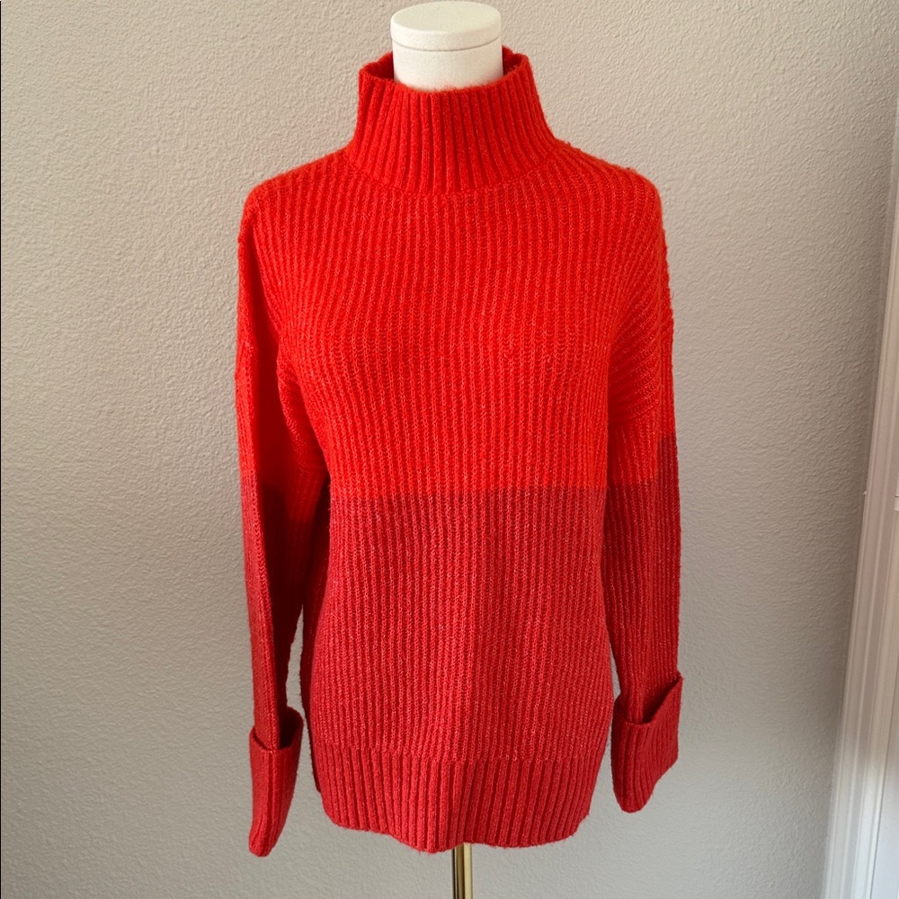 Z Supply - Orange/Red Sweater - Collared - Size XS (a bit oversized) Never worn